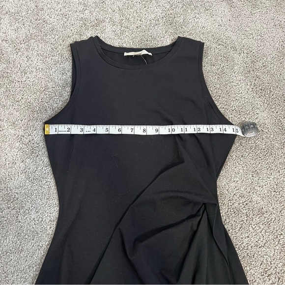 NWT! Michael MICHAEL KORS Black Asymmetric Hem Sleeveless Dress. Size Small. - Picture 10 of 15